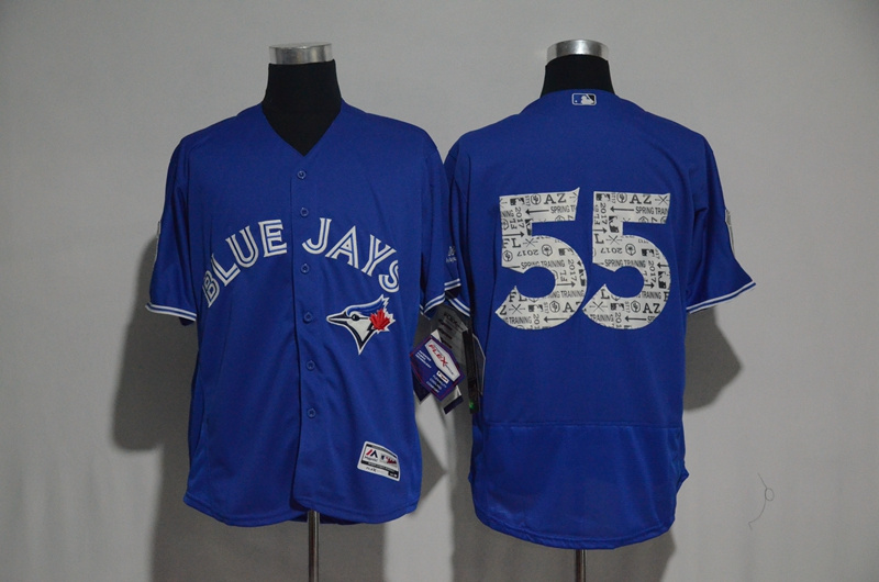 2017 MLB Toronto Blue Jays #55 no name Blue Fashion Edition Jerseys->texas rangers->MLB Jersey
